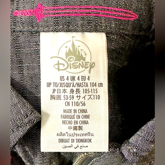 Disney Milan Jumpsuit Gray Zipper Front Elastic Waist Sizes 3 & 4 - Picture 10 of 12